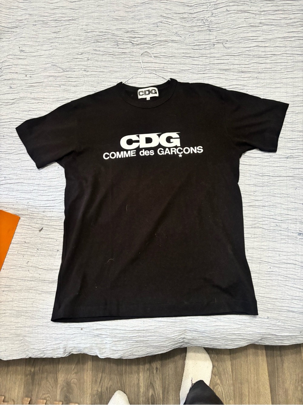 Comme des Garçons Black CDG Logo Short Sleeve Tee